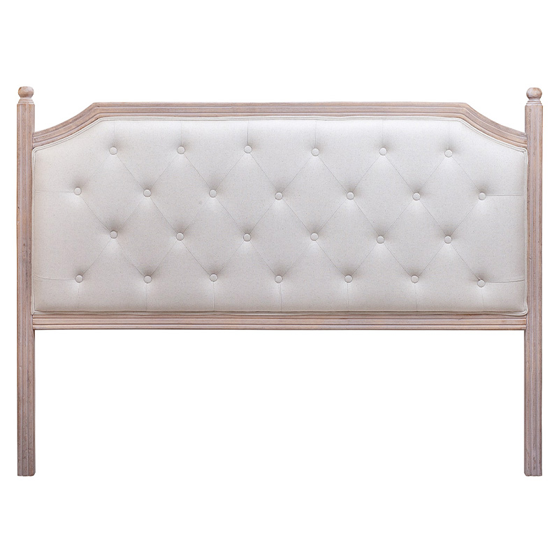 Изголовье кровати бежевое с мягкой обивкой из льна Emma Headboard Бежевый Коричневый Изголовье кровати бежевое с мягкой обивкой из льна Emma Headboard Бежевый Коричневый в Рязани | Loft Concept