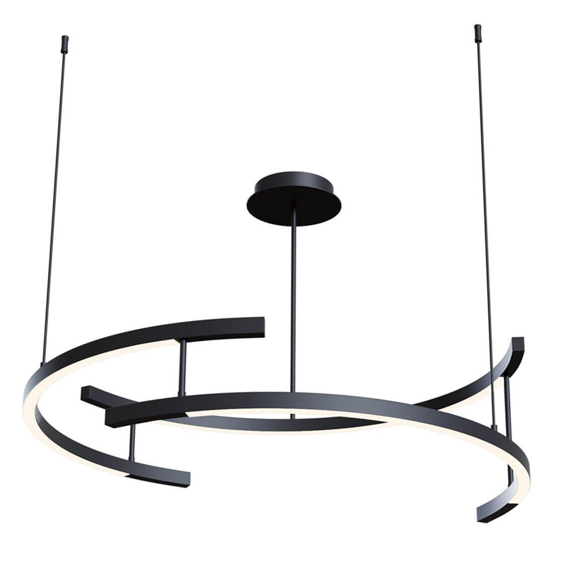 Люстра Smeragde Light Chandelier black arcs Черный Люстра Smeragde Light Chandelier black arcs Черный в Рязани | Loft Concept