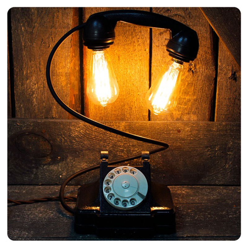 Настольная лампа Soviet Telephone II Черный Настольная лампа Soviet Telephone II Черный в Рязани | Loft Concept