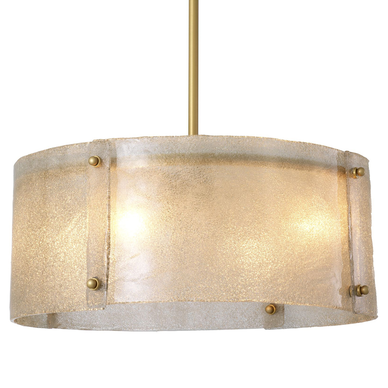 Люстра Eichholtz Chandelier Chiara Латунь Античная полированная Стекло Смок Люстра Eichholtz Chandelier Chiara Латунь Античная полированная Стекло Смок в Рязани | Loft Concept