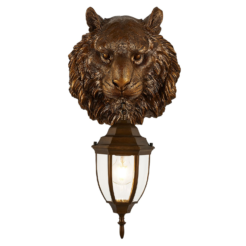 Коричневый уличный светильник с головой зверя ANIMAL LANTERN Коричневый Прозрачный Коричневый уличный светильник с головой зверя ANIMAL LANTERN Коричневый Прозрачный в Рязани | Loft Concept