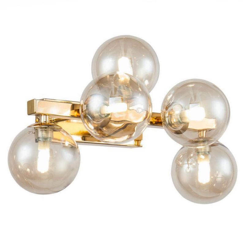 Бра Berries Chandelier Amber 5 Глянцевое золото Янтарь (Amber) Бра Berries Chandelier Amber 5 Глянцевое золото Янтарь (Amber) в Рязани | Loft Concept