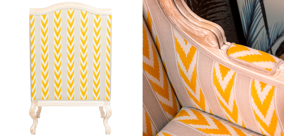 Кресло Ikat Pattern с желтым узором Кресло Ikat Pattern с желтым узором - Loft-Concept в Рязани