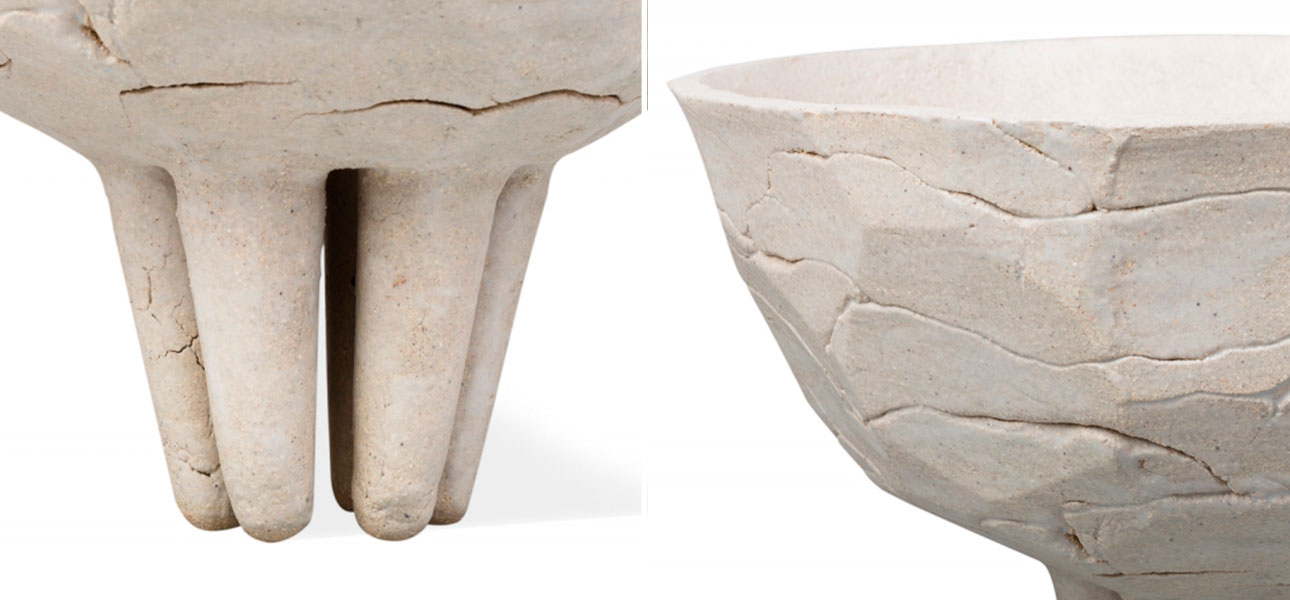 Чаша "На ножках 2" коллекция шамот - фото №1