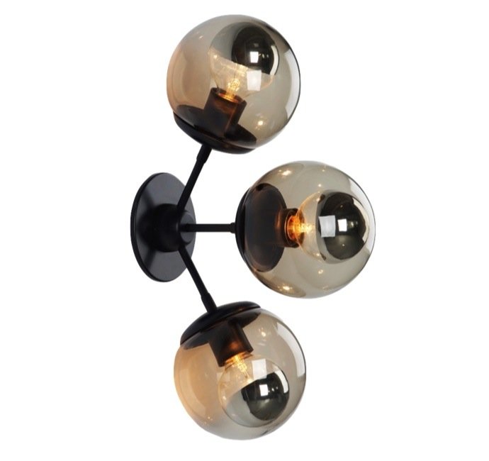 бра Modo Sconce 3 Globes Черный бра Modo Sconce 3 Globes Черный в Рязани | Loft Concept
