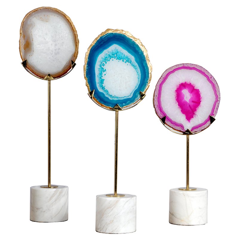 Статуэтка Agate design Stat Белый Мульти Статуэтка Agate design Stat Белый Мульти в Рязани | Loft Concept