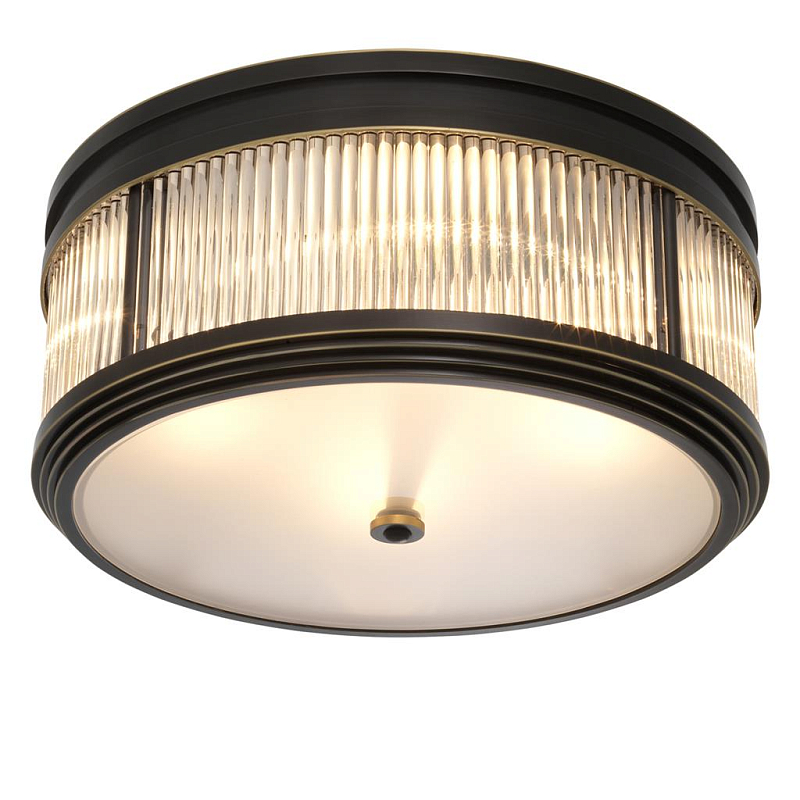 Потолочный светильник Темная бронза Dark bronze Disk Ceiling Lamp Темная бронза Прозрачное Стекло Потолочный светильник Темная бронза Dark bronze Disk Ceiling Lamp Темная бронза Прозрачное Стекло в Рязани | Loft Concept