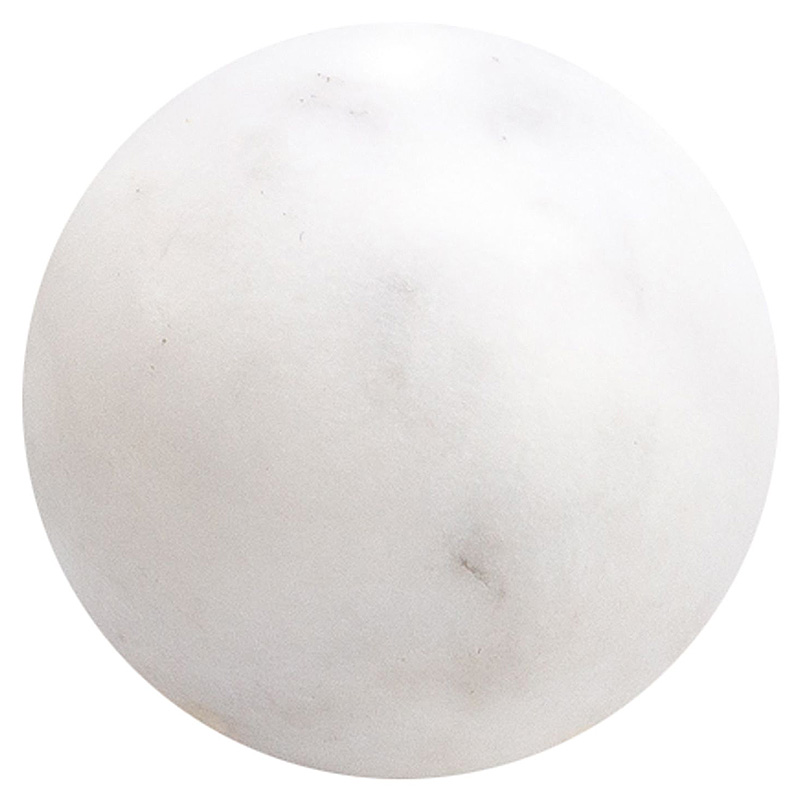 Шар декоративный из натурального камня Мрамор Белый Natural Stone Spheres Белый Мрамор Bianco Шар декоративный из натурального камня Мрамор Белый Natural Stone Spheres Белый Мрамор Bianco в Рязани | Loft Concept