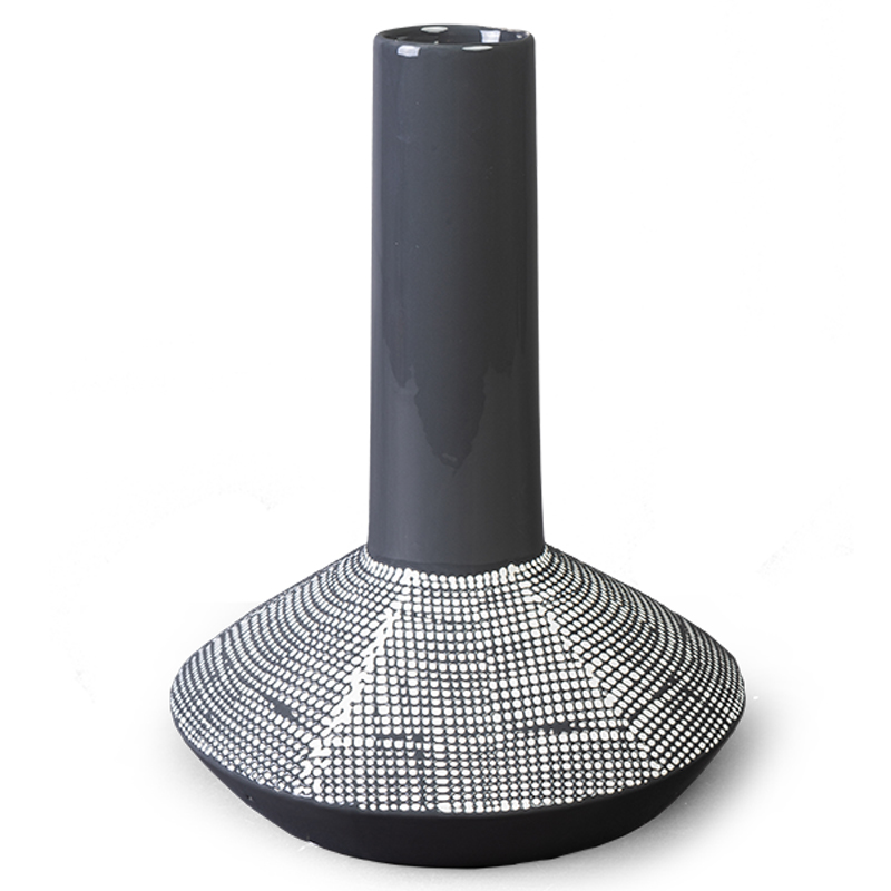 Ваза Liko Vase Черно-белый Ваза Liko Vase Черно-белый в Рязани | Loft Concept