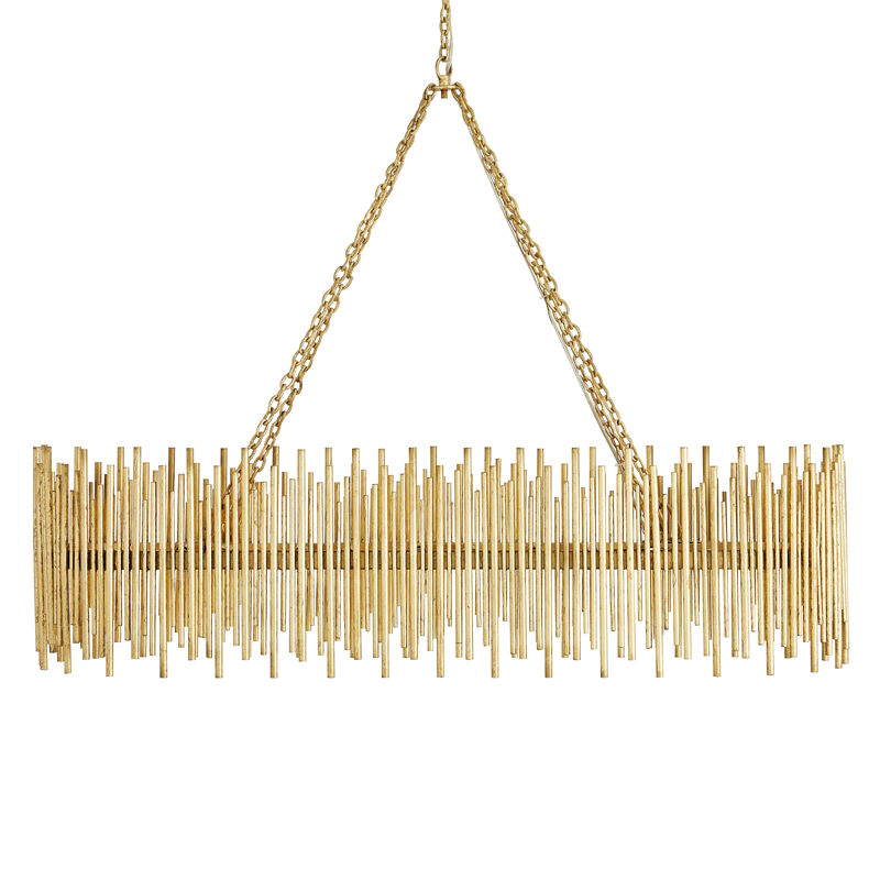 Люстра Arteriors PRESCOTT OVAL CHANDELIER Золотой Люстра Arteriors PRESCOTT OVAL CHANDELIER Золотой в Рязани | Loft Concept