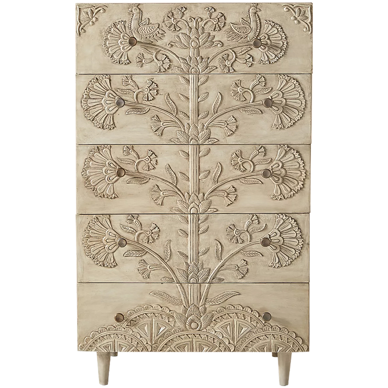 Комод Beale Five-Drawer Dresser Древесина Комод Beale Five-Drawer Dresser Древесина в Рязани | Loft Concept