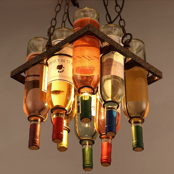 Люстра Bottle Bar Square Коричневый Люстра Bottle Bar Square Коричневый в Рязани | Loft Concept