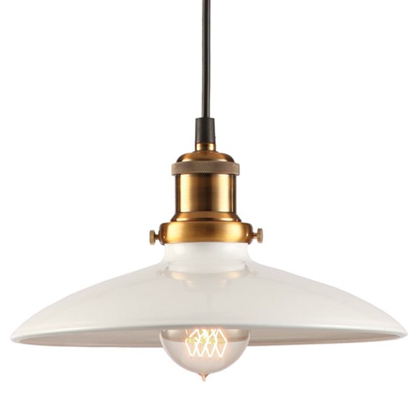 Подвесной светильник Loft Industrial White Bronze Бронза Белый Подвесной светильник Loft Industrial White Bronze Бронза Белый в Рязани | Loft Concept