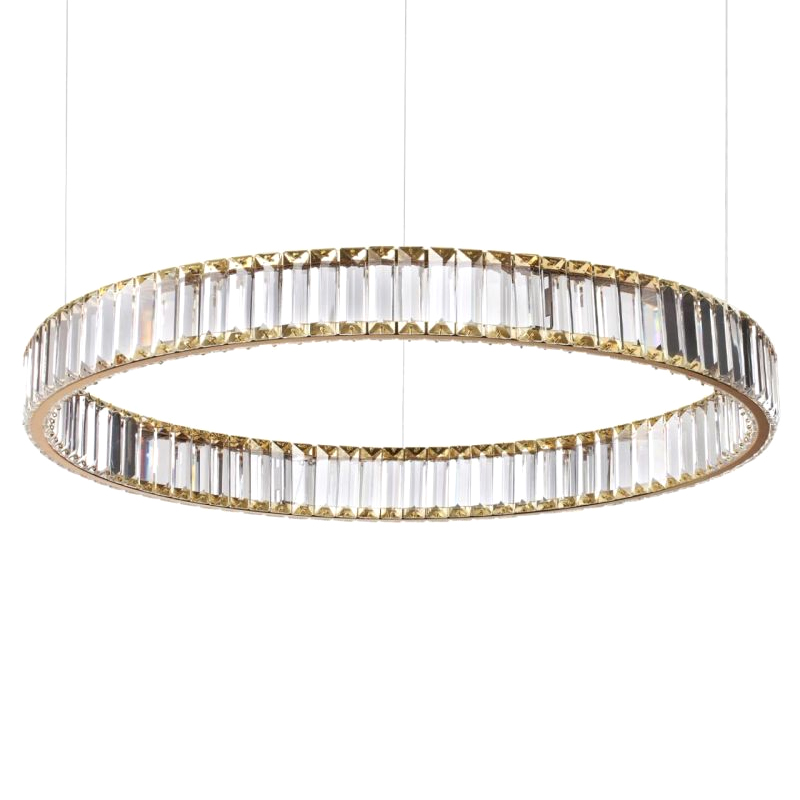 Люстра Хрустальная Ring Horizontal 1 кольцо Золотой Прозрачный Люстра Хрустальная Ring Horizontal 1 кольцо Золотой Прозрачный в Рязани | Loft Concept