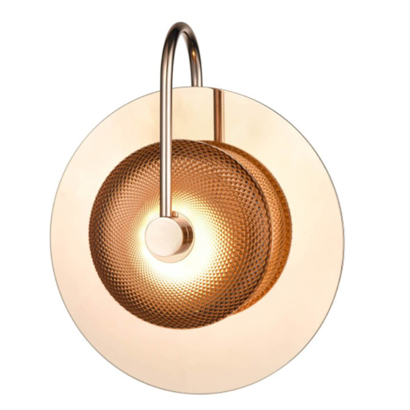 Бра Gold Disk One Mirrored Золотой Зеркало Бра Gold Disk One Mirrored Золотой Зеркало в Рязани | Loft Concept