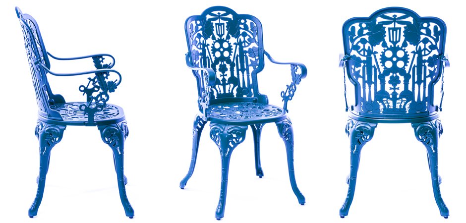 Стул Seletti Industry Collection ALUMINIUM ARMCHAIR – SKY BLUE Стул Seletti Industry Collection ALUMINIUM ARMCHAIR – SKY BLUE - Loft-Concept в Рязани