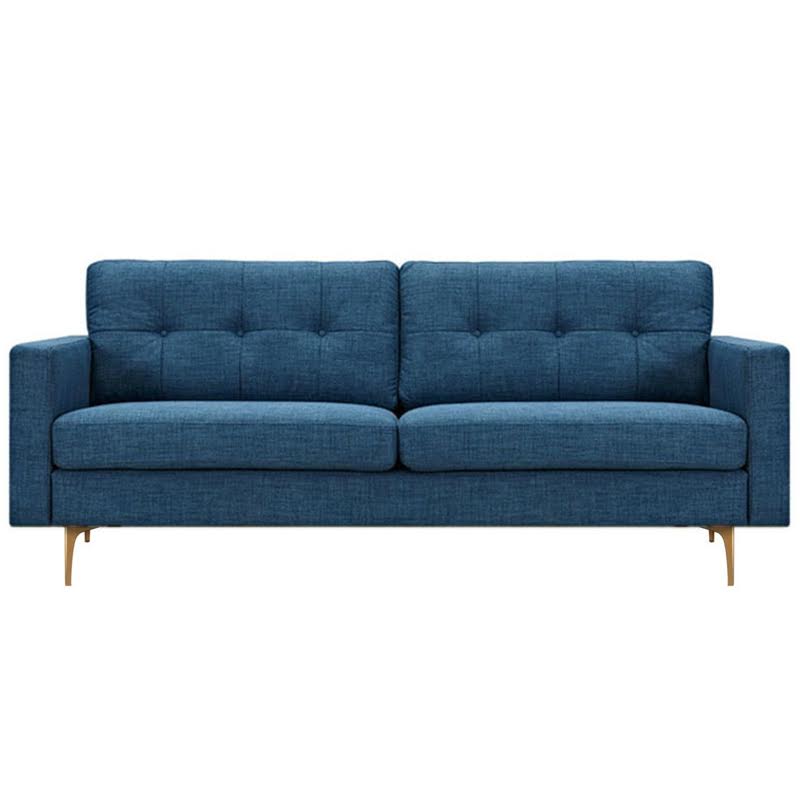Диван Stone Blue Greta Sofa Диван синий лен Синий Диван Stone Blue Greta Sofa Диван синий лен Синий в Рязани | Loft Concept