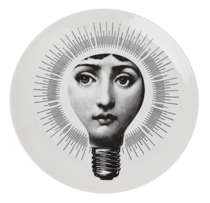 Декоративная тарелка Fornasetti 083 Черный Декоративная тарелка Fornasetti 083 Черный в Рязани | Loft Concept