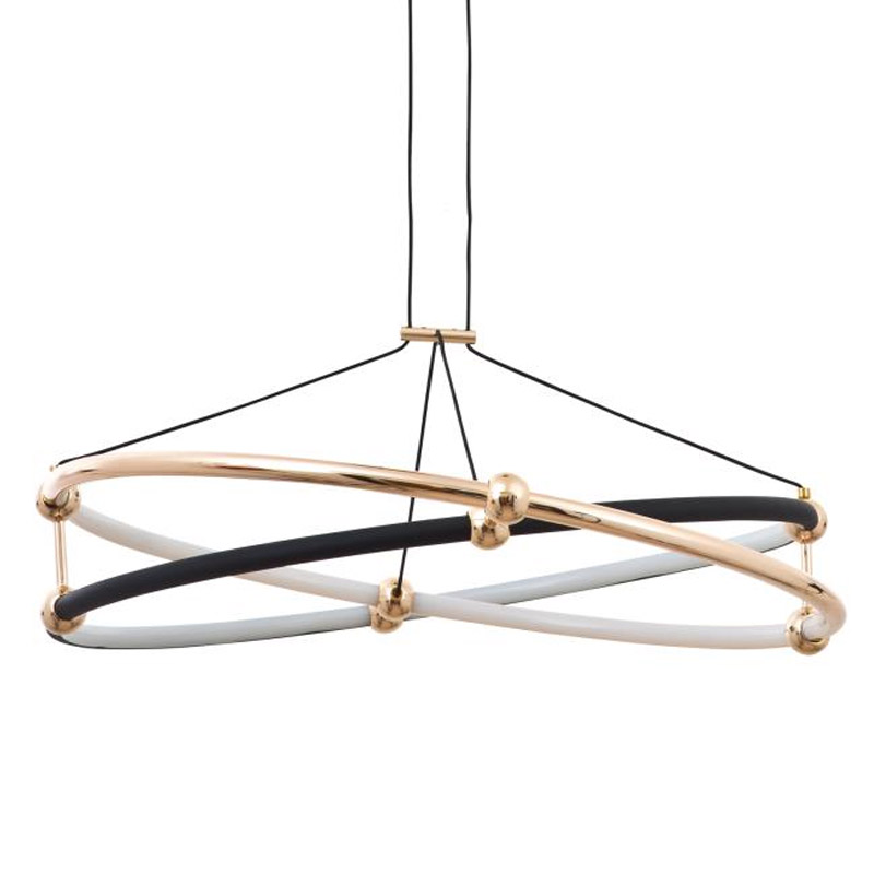 Люстра Element Светодиодная Черный Золотой в Рязани | Loft Concept 