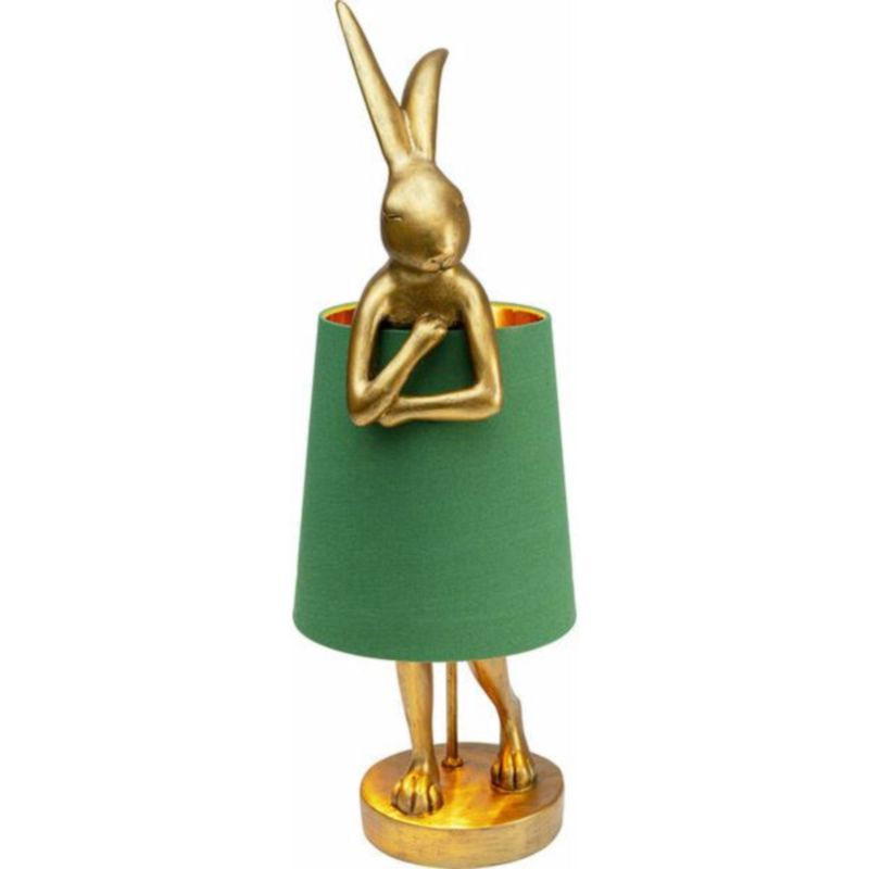 Настольная лампа Golden Hare/ green lampshade Золотой Зеленый Настольная лампа Golden Hare/ green lampshade Золотой Зеленый в Рязани | Loft Concept