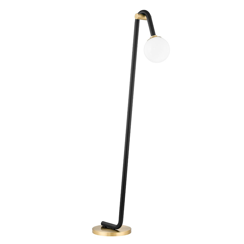 Торшер Paulson floppy floor lamp gold Черный Золотой в Рязани | Loft Concept 