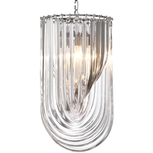 Люстра Chandelier Murano Clear 35 Прозрачный (Transparent) Никель Люстра Chandelier Murano Clear 35 Прозрачный (Transparent) Никель в Рязани | Loft Concept