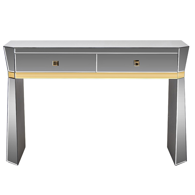 Консоль зеркальная Emiliano Mirrored Console Зеркало Золотой Консоль зеркальная Emiliano Mirrored Console Зеркало Золотой в Рязани | Loft Concept