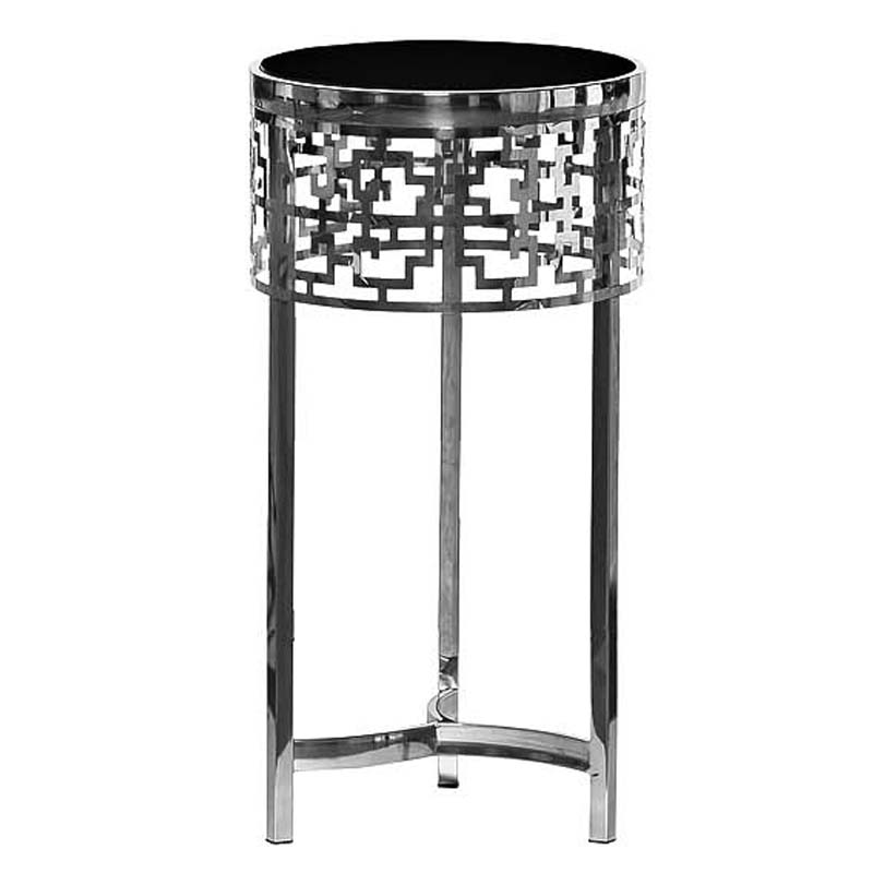 Подставка Yen Geometry silver 70 Серебряный Подставка Yen Geometry silver 70 Серебряный в Рязани | Loft Concept