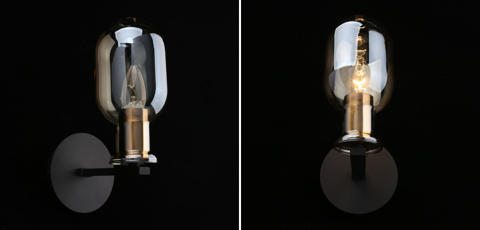 Бра c овальным плафоном Champagne Glass Бра c овальным плафоном Champagne Glass - Loft-Concept в Рязани