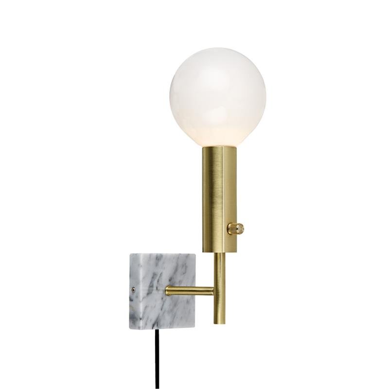 Бра Marble Top Brass Латунь Белый Бра Marble Top Brass Латунь Белый в Рязани | Loft Concept