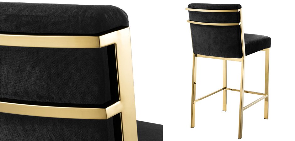 Полубарный стул Eichholtz Counter Stool Scott Gold Полубарный стул Eichholtz Counter Stool Scott Gold - Loft-Concept в Рязани