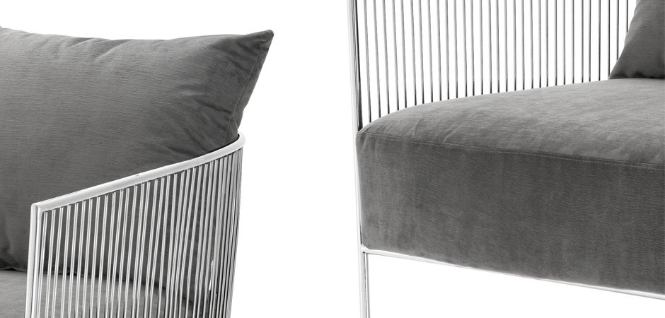 Кресло Eichholtz Chair Knox Stainless Steel Кресло Eichholtz Chair Knox Stainless Steel - Loft-Concept в Рязани