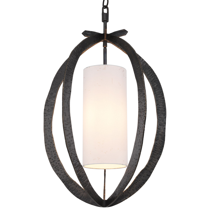 Подвесной светильник Eichholtz Chandelier Luciano bronze Темная бронза Белый Подвесной светильник Eichholtz Chandelier Luciano bronze Темная бронза Белый в Рязани | Loft Concept