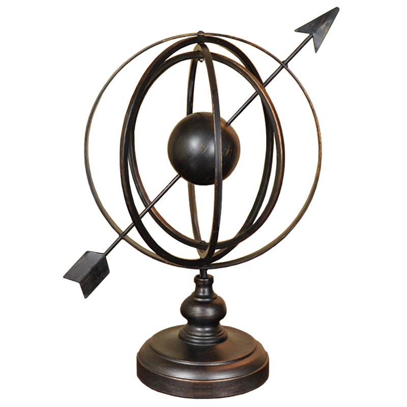 Статуэтка Arrow Sphere Sundial Темная бронза Статуэтка Arrow Sphere Sundial Темная бронза в Рязани | Loft Concept