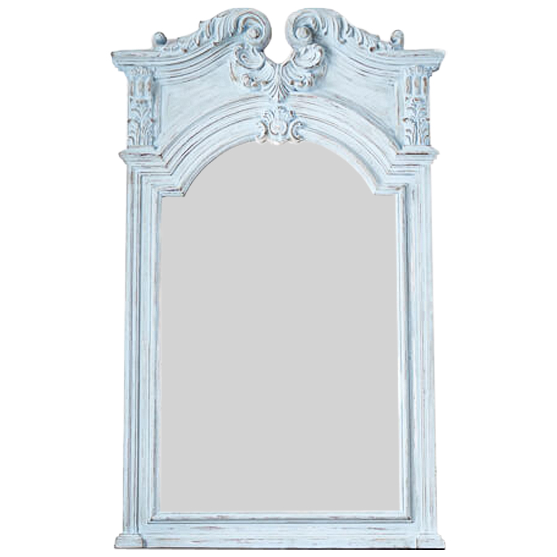 Зеркало Lupescu Mirror Pastel Blue Винтажный голубой Зеркало Lupescu Mirror Pastel Blue Винтажный голубой в Рязани | Loft Concept