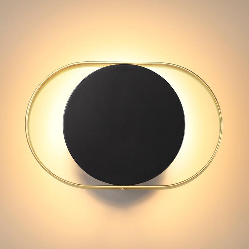 Бра Globo Ocular Sconce Oval Black Золотой Черный Бра Globo Ocular Sconce Oval Black Золотой Черный в Рязани | Loft Concept