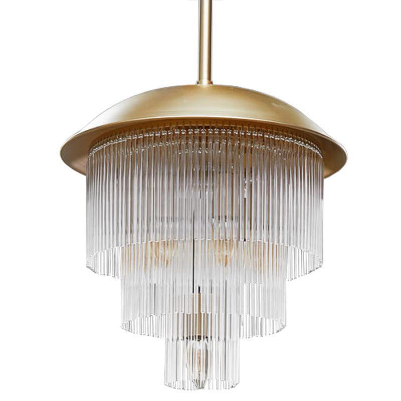 Люстра Fleming Chandeliers Золотой Прозрачный Люстра Fleming Chandeliers Золотой Прозрачный в Рязани | Loft Concept