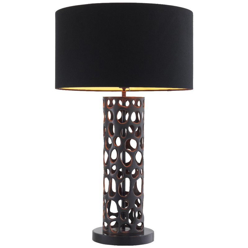 Настольная лампа Eichholtz Table Lamp Dix Bronze Черный Темная бронза Черный Мрамор Nero Золотой Настольная лампа Eichholtz Table Lamp Dix Bronze Черный Темная бронза Черный Мрамор Nero Золотой в Рязани | Loft Concept