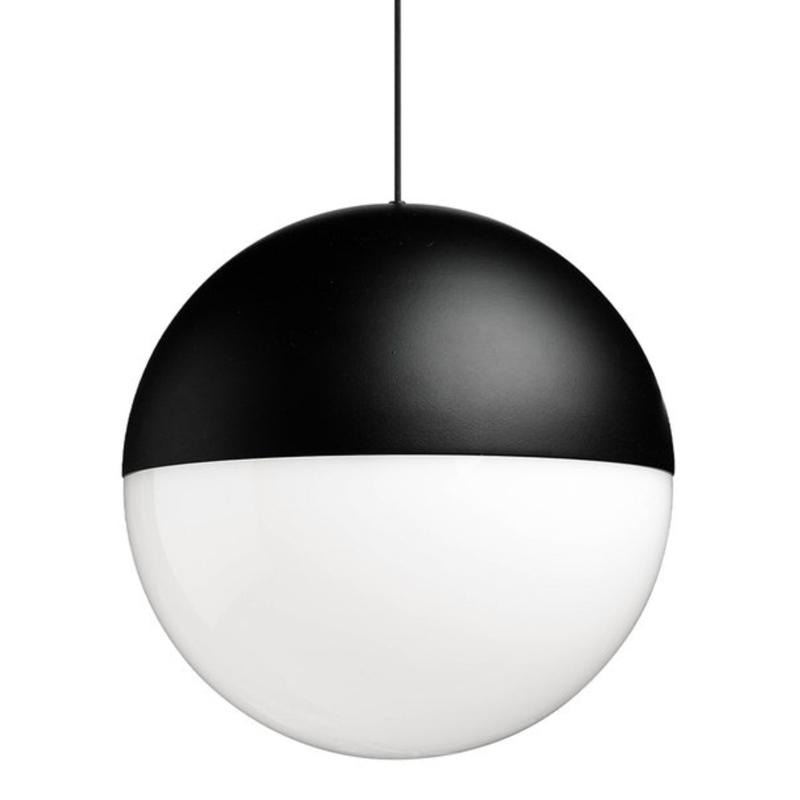 Подвесной светильник pendant lamp SPHERE II Черный Белое матовое стекло Подвесной светильник pendant lamp SPHERE II Черный Белое матовое стекло в Рязани | Loft Concept