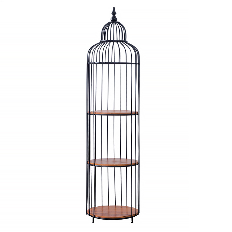 Стеллаж High Cage Rack Коричневый Черный Стеллаж High Cage Rack Коричневый Черный в Рязани | Loft Concept