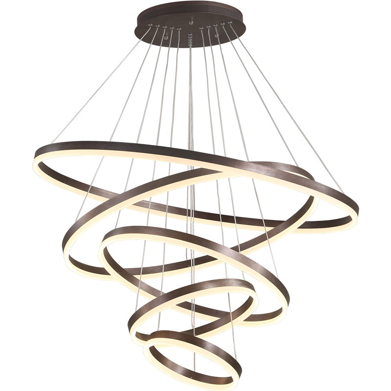 Люстра Ribbon Circles Chandelier Темная бронза Люстра Ribbon Circles Chandelier Темная бронза в Рязани | Loft Concept