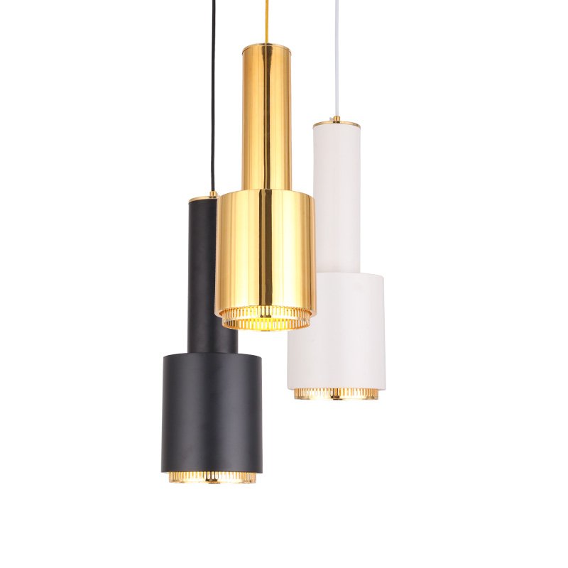Подвесной светильник Alvar Aalto A110 Pendant Lamp Латунь Белый Черный Подвесной светильник Alvar Aalto A110 Pendant Lamp Латунь Белый Черный в Рязани | Loft Concept