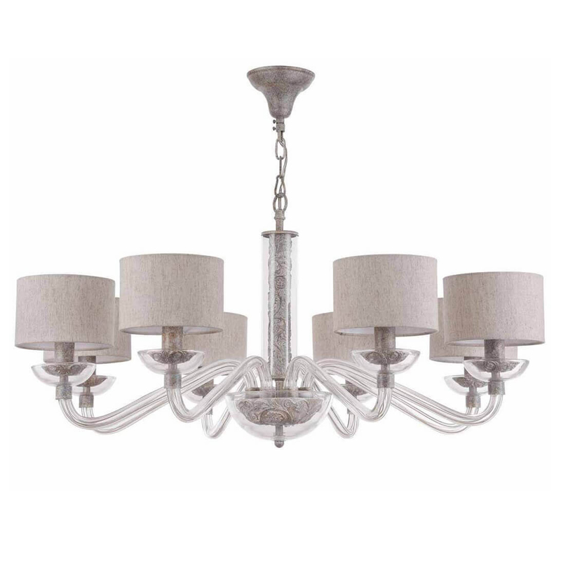 Люстра Sabella Light Chandelier 8 lamp Серый Люстра Sabella Light Chandelier 8 lamp Серый в Рязани | Loft Concept