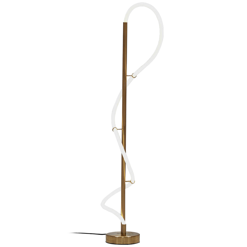 Светодиодный торшер Knot Brass Light Белый Латунь Светодиодный торшер Knot Brass Light Белый Латунь в Рязани | Loft Concept