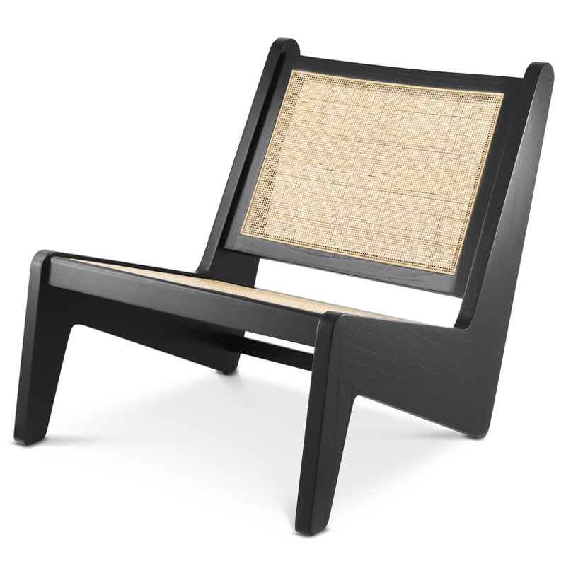 Кресло Eichholtz Chair Aubin black Черный Бежевый Кресло Eichholtz Chair Aubin black Черный Бежевый в Рязани | Loft Concept