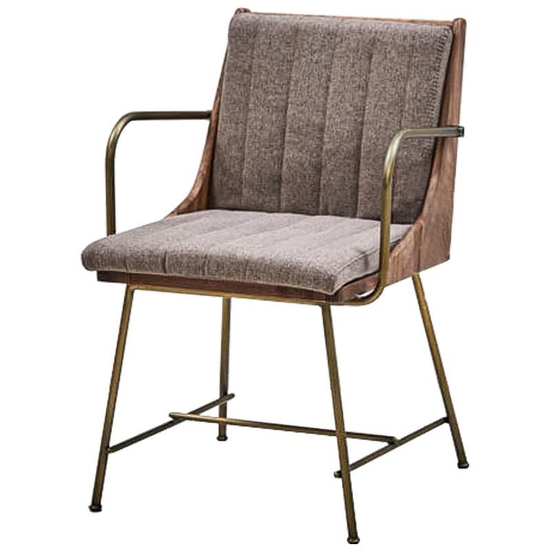 Стул Eoran Stool gray-beige Коричневый Бронза Бежево-серый Стул Eoran Stool gray-beige Коричневый Бронза Бежево-серый в Рязани | Loft Concept