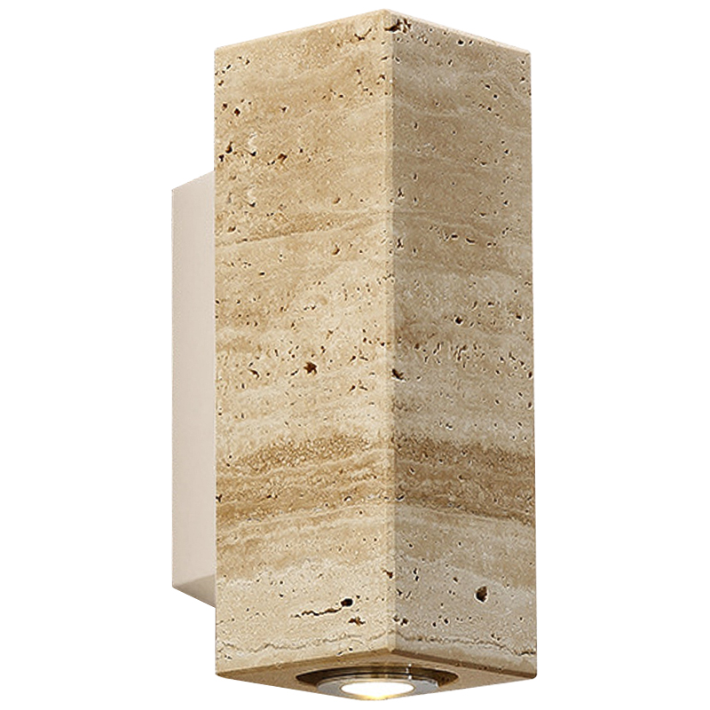 Бра Travertine Spot Wall Lamp Бежевый Песочный Белый Бра Travertine Spot Wall Lamp Бежевый Песочный Белый в Рязани | Loft Concept