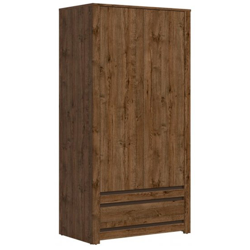 Шкаф Helga Wardrobe две двери Дуб темный Шкаф Helga Wardrobe две двери Дуб темный в Рязани | Loft Concept
