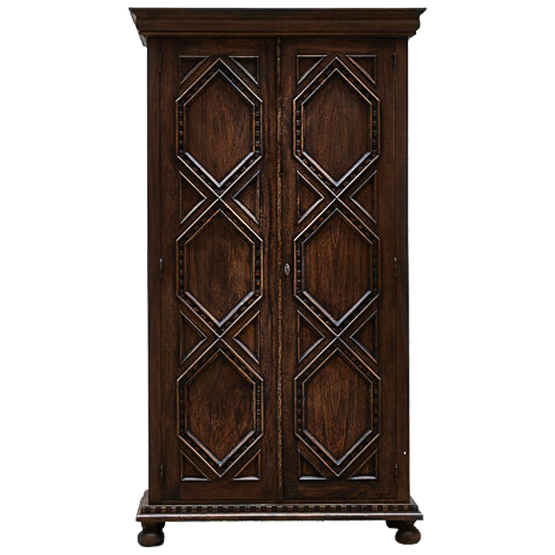 Шкаф Rhombuses Wardrobe Коричневый в Рязани | Loft Concept 