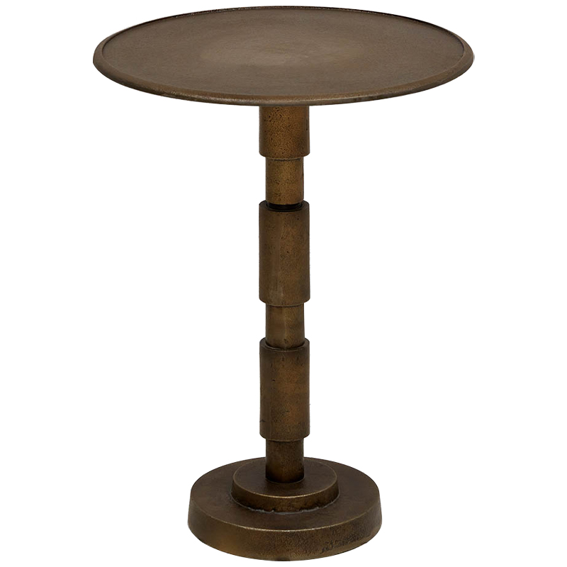 Приставной круглый металлический стол Thanh Side Table Бронза Приставной круглый металлический стол Thanh Side Table Бронза в Рязани | Loft Concept
